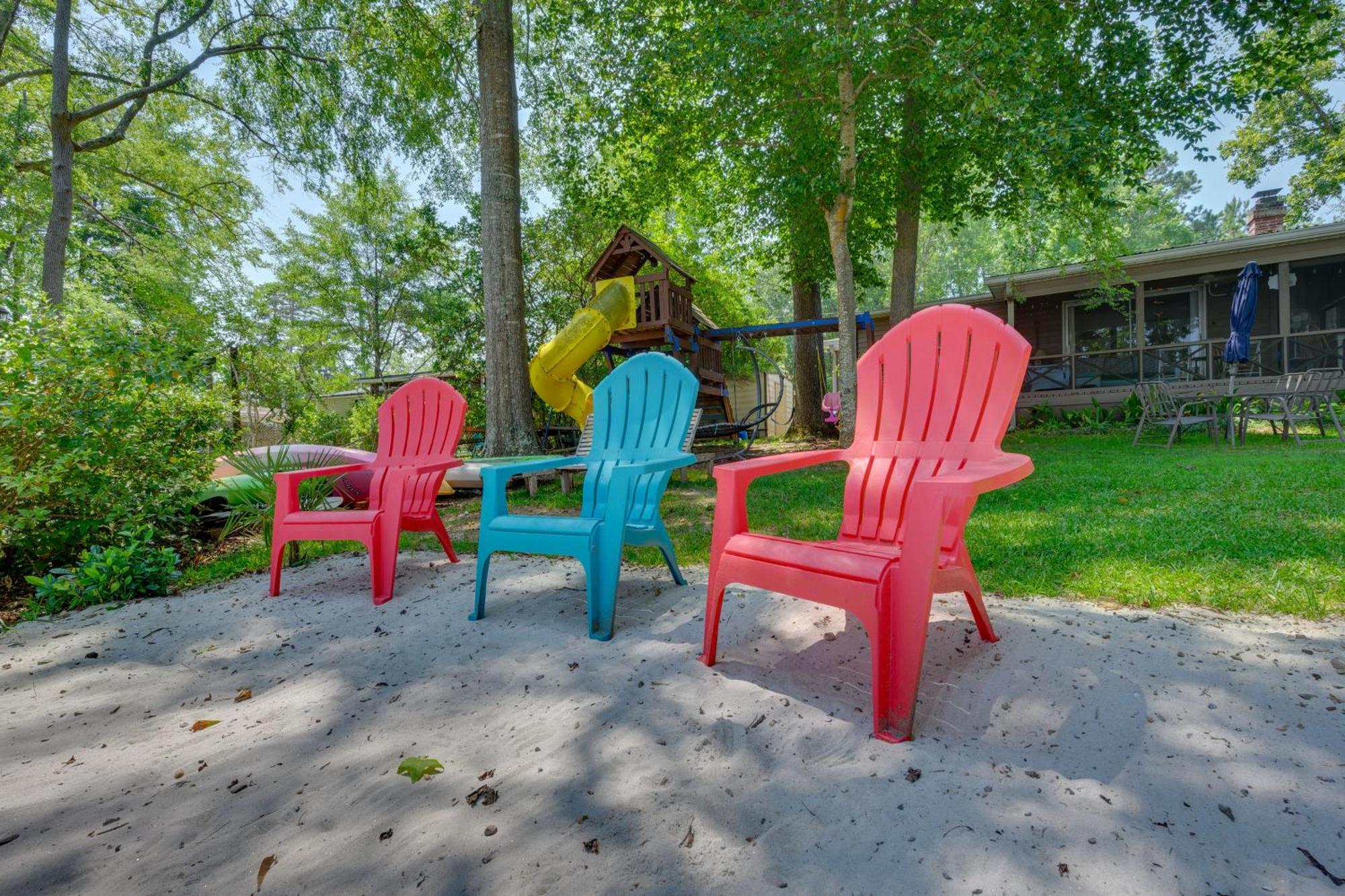 Lake Sinclair Crooked Creek Cottage With Fire Pit! Eatonton Eksteriør bilde
